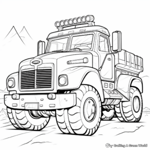 Fire Safety Tip – Fire Truck Coloring Pages 2