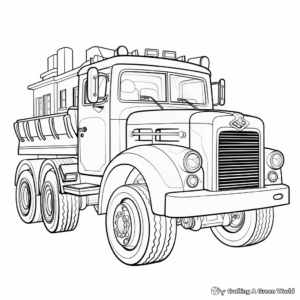 Fire Safety Tip – Fire Truck Coloring Pages 3