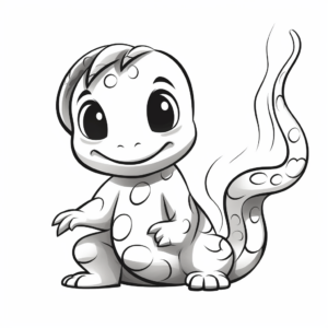 Fire Salamander Coloring Pages for Fire Lovers 1