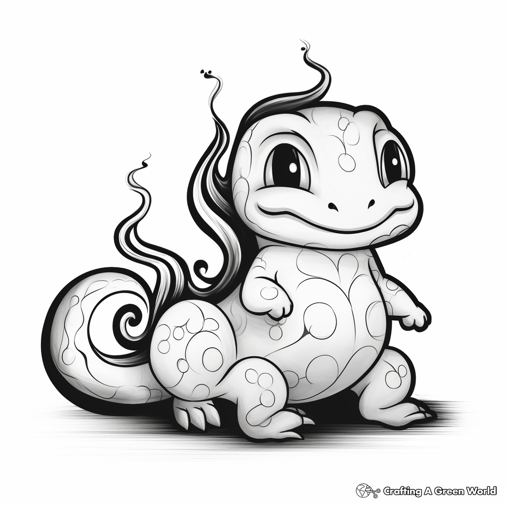 Fire Salamander Coloring Pages for Fire Lovers 2