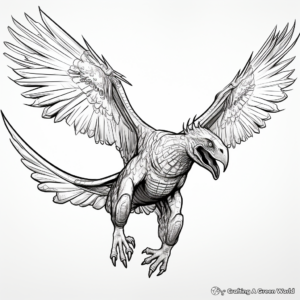 Flight of the Atrociraptor Coloring Pages 3