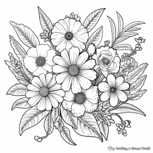 Floral Get Well Soon Coloring Pages for Adults 2