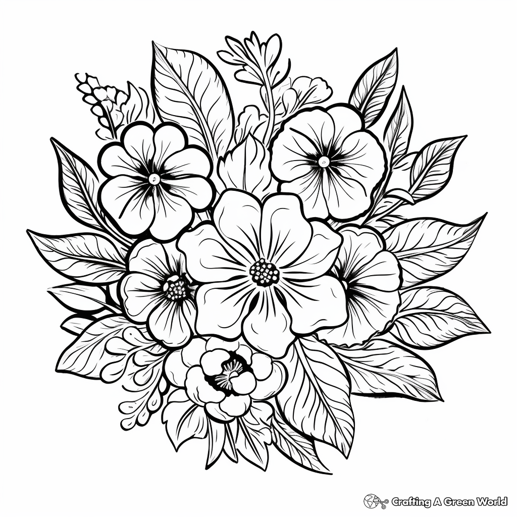Floral Mandala Coloring Pages for Adults 3