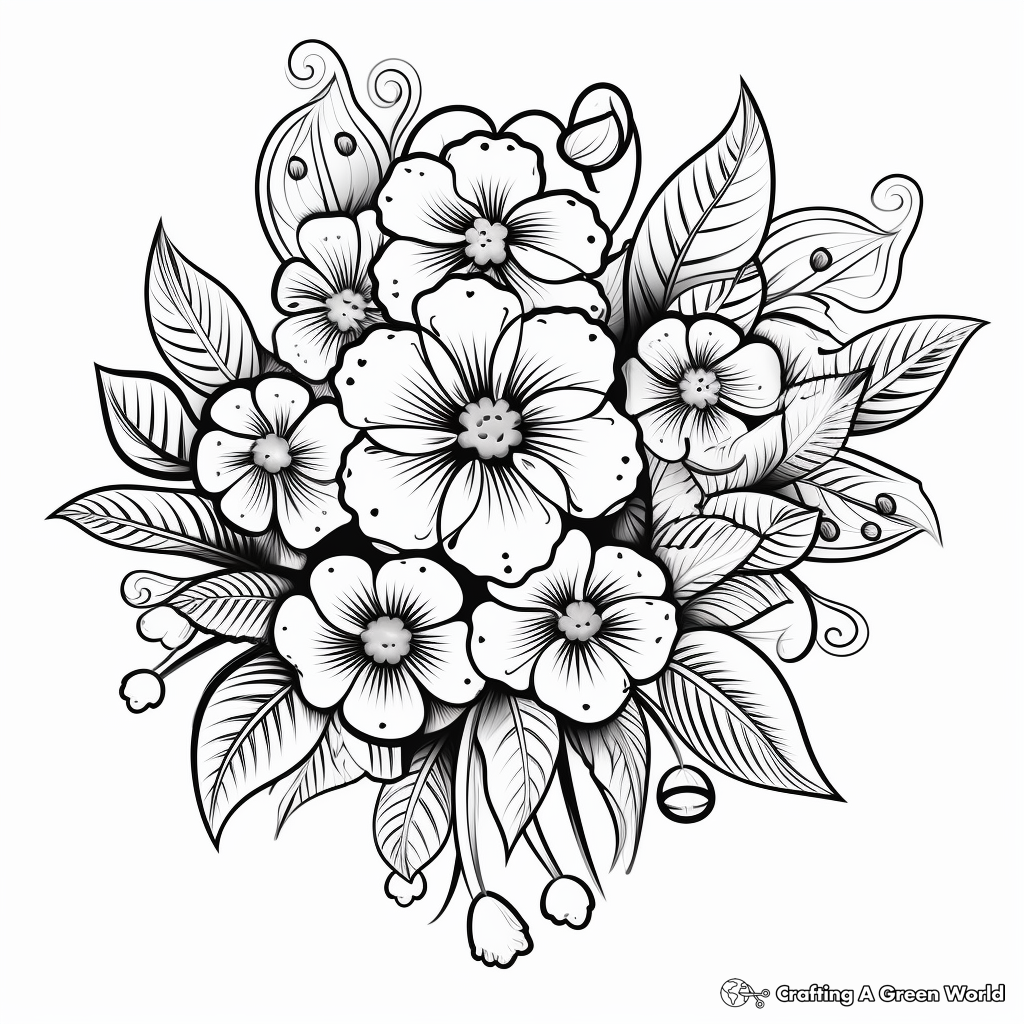 Floral Mandala Coloring Pages for Adults 4