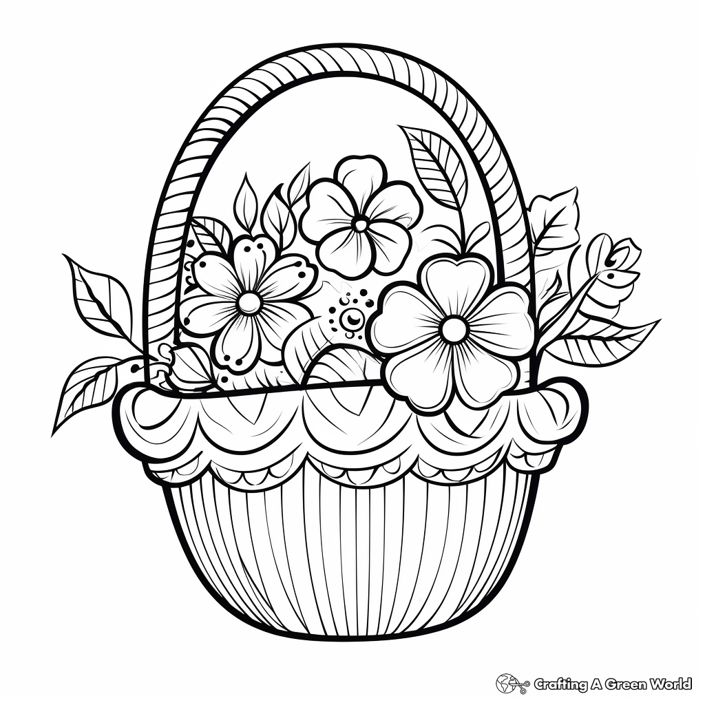 Happy Mothers Day Flower Basket Coloring Page Stock Illustration - Download  Image Now - Coloring Book Page - Illlustration Technique, Mother's Day,  Color Image - iStock