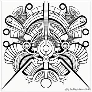 Fractal Symmetric Coloring Pages for Artists 2