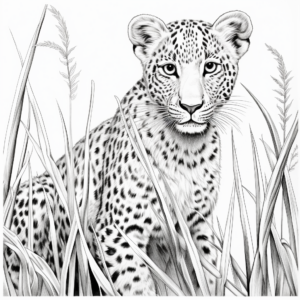 Free Print-Out Realistic Cheetah Coloring Pages 2