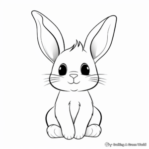 Free Printable Bunny Coloring Pages 1