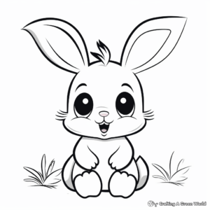Free Printable Bunny Coloring Pages 3