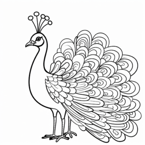 Free Printable Peacock Coloring Pages 1