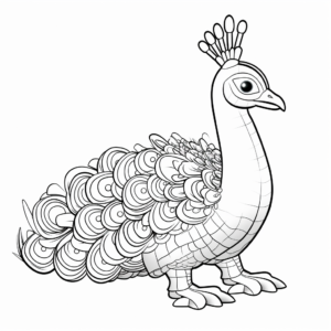 Free Printable Peacock Coloring Pages 2