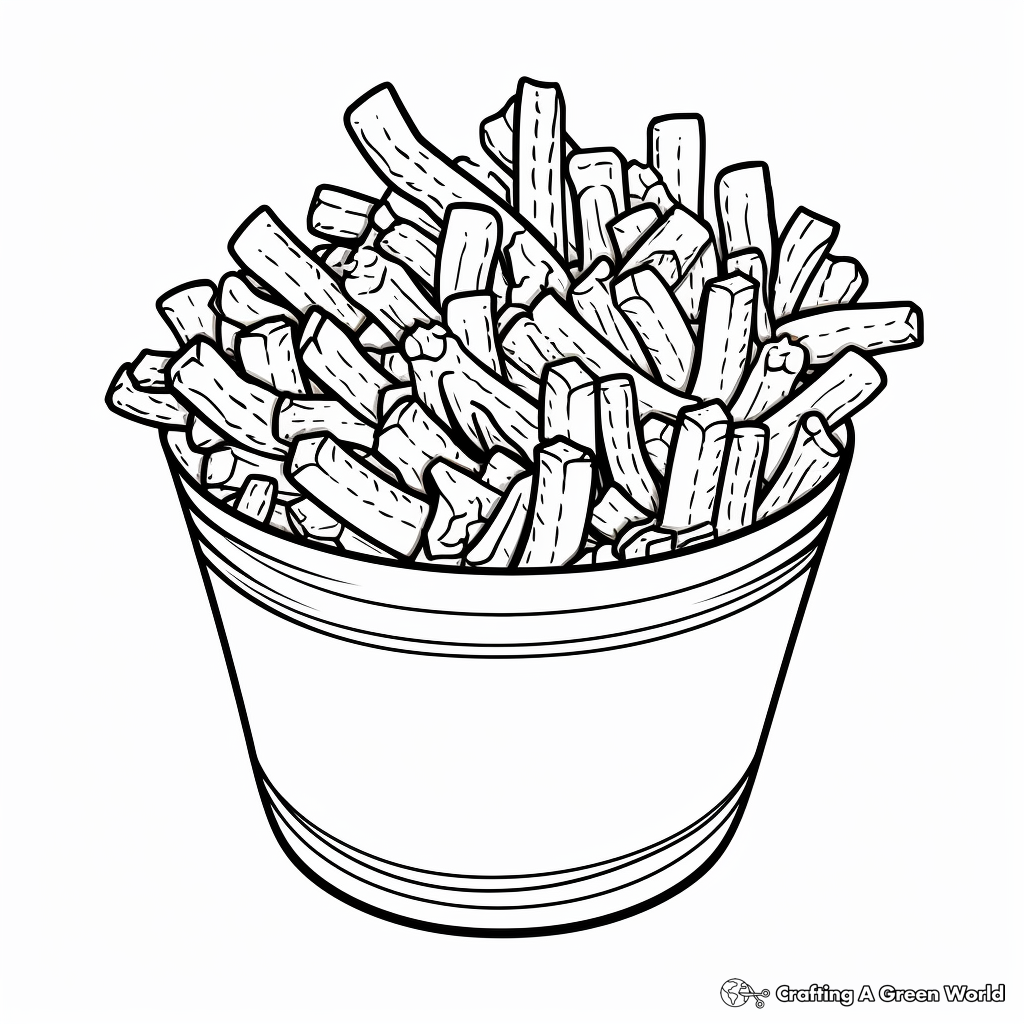 French Fries Coloring Pages: Kids' Favorite Snack 2