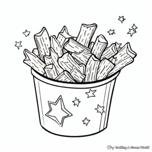 French Fries Coloring Pages: Kids' Favorite Snack 4