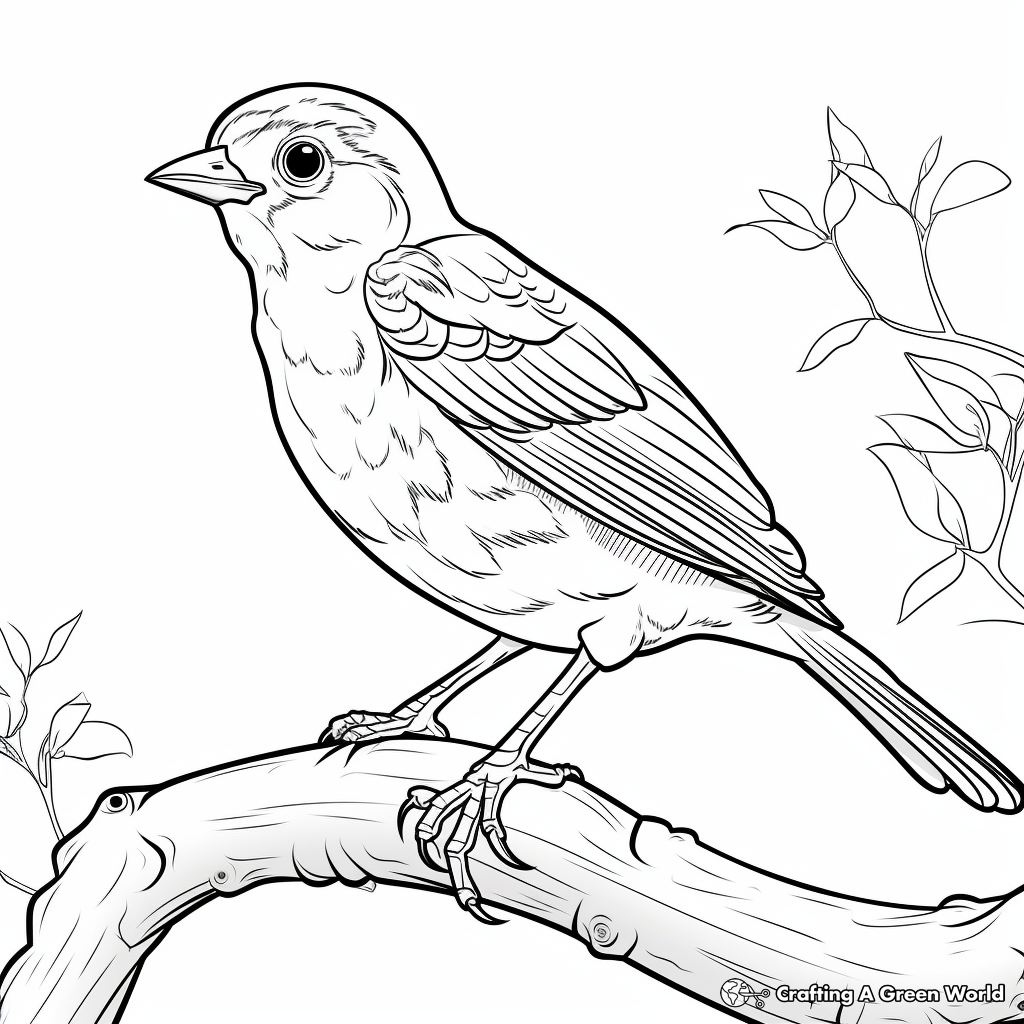 Friendly Finch Coloring Pages: Perfect For Afternoon Coloring 3