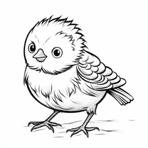 Friendly Robin Coloring Pages for Young Artists 3