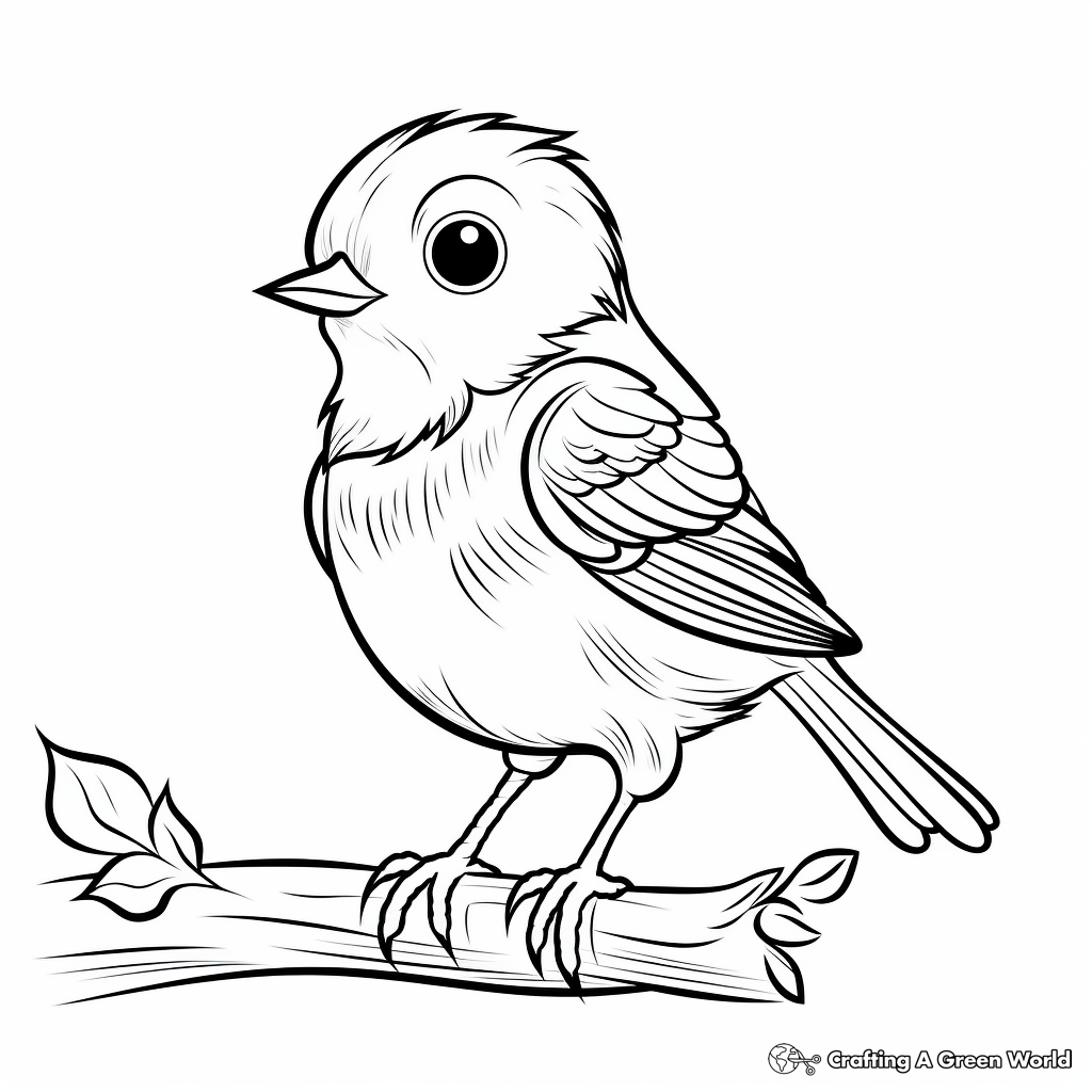 Friendly Robin Coloring Pages for Young Artists 4