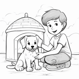 Friendly Shelter Animals Coloring Sheets 3