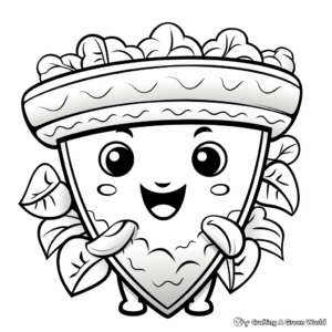 Friendly Taco Coloring Pages 3
