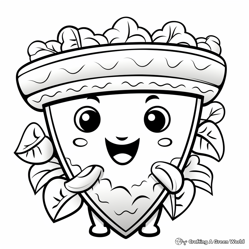 Friendly Taco Coloring Pages 3