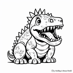 Frightful Fossil Coloring Pages 2