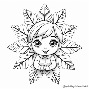 Frozen-Inspired Snowflake Coloring Pages 3