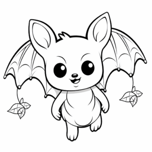 Fruit Bat Wings Coloring Pages for Nature Lovers 4