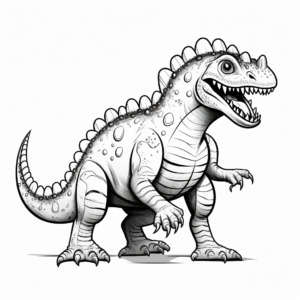 Full Body Ceratosaurus Coloring Pages 3