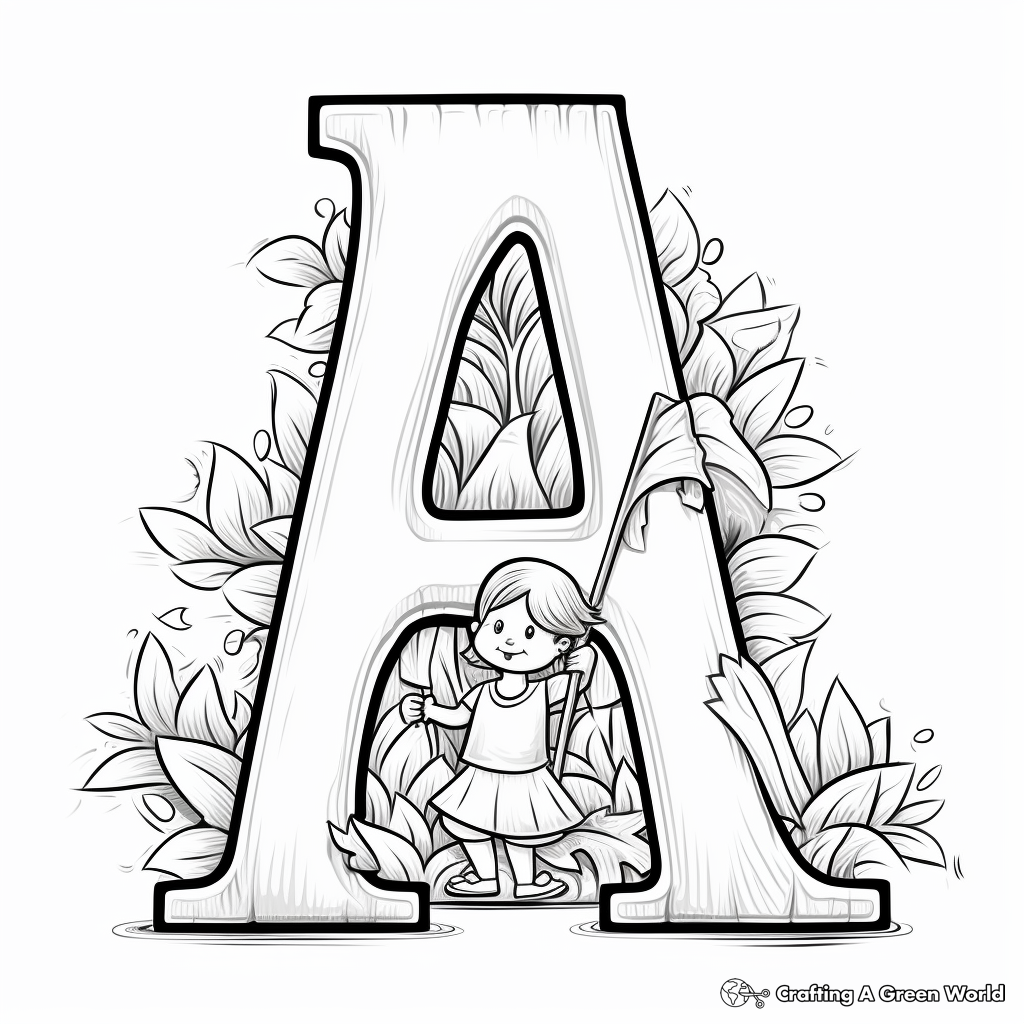 Fun ABC's Alphabet Coloring Pages for Kindergarten 3