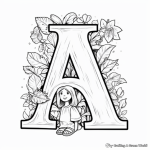 Fun ABC's Alphabet Coloring Pages for Kindergarten 4