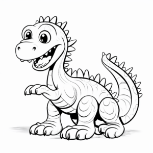 Fun Amargasaurus Coloring Pages for Kids 1
