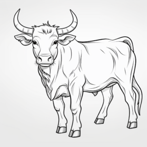 Fun and Easy Longhorn Mascot Coloring Pages 1