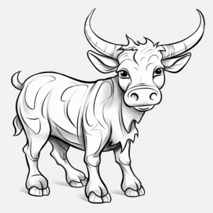 Fun and Easy Longhorn Mascot Coloring Pages 3