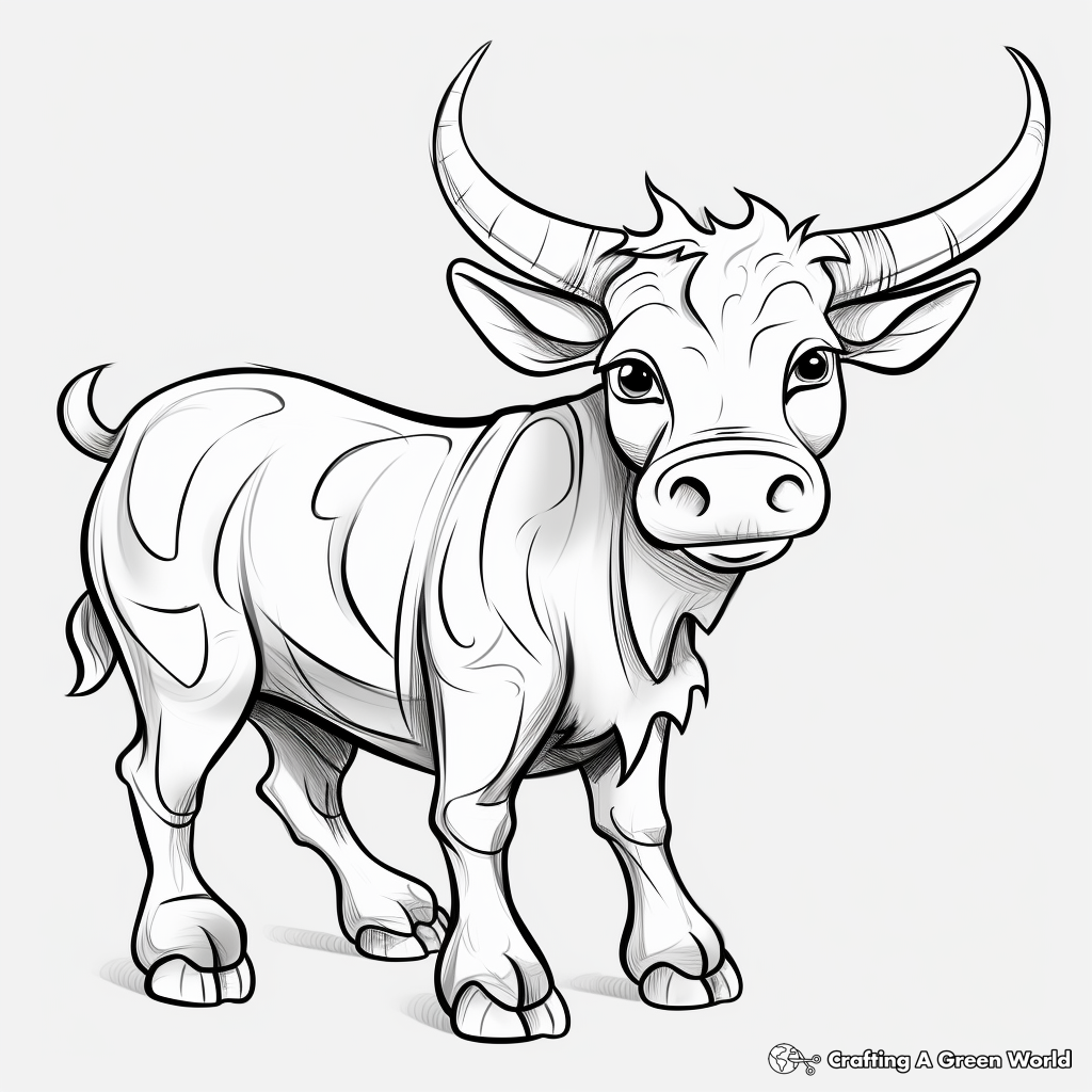 Fun and Easy Longhorn Mascot Coloring Pages 3