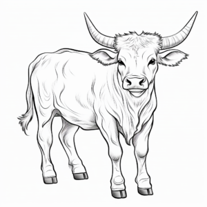Fun and Easy Longhorn Mascot Coloring Pages 4