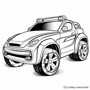 Fun and Easy Toy Car Coloring Pages 1