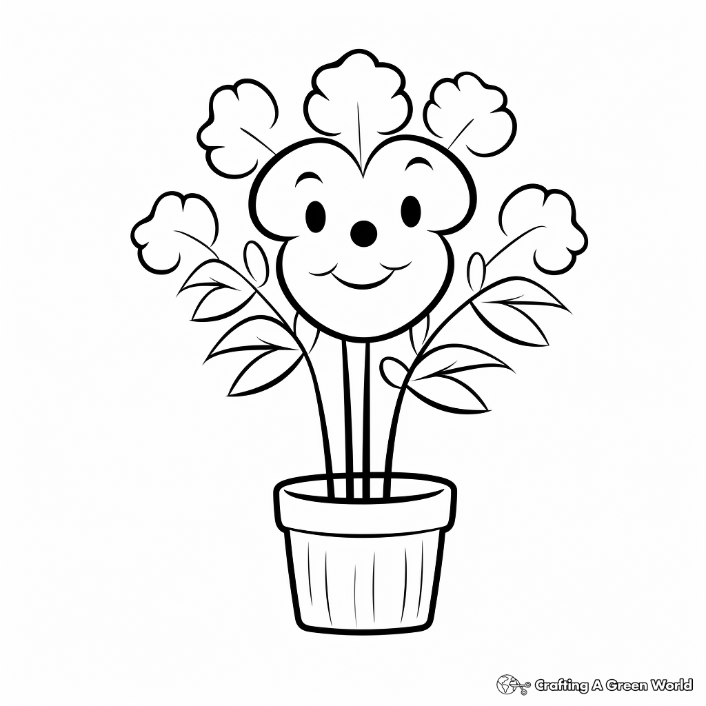 Fun and Simple Houseplant Coloring Pages 2