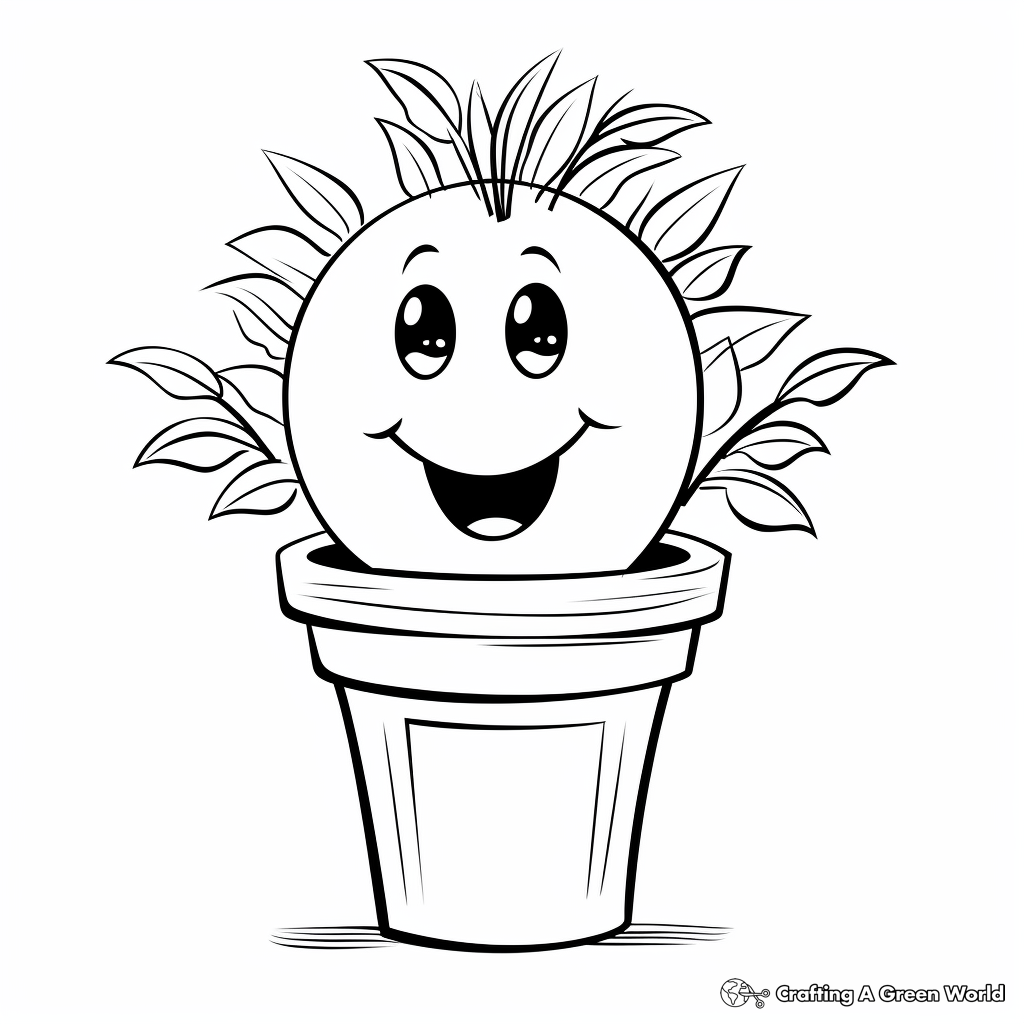 Fun and Simple Houseplant Coloring Pages 3