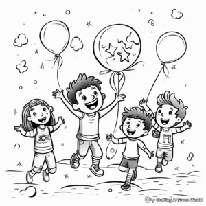 Fun April Fools Day Party Coloring Pages 1