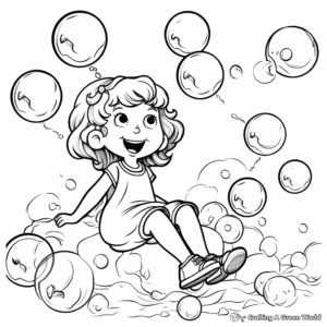 Fun Bubbly Bubble Gum Coloring Pages 4