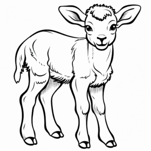 Fun Cartoon Bighorn Sheep Coloring Pages 1