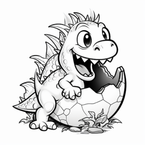 Fun Dinosaur Egg Coloring Pages 2