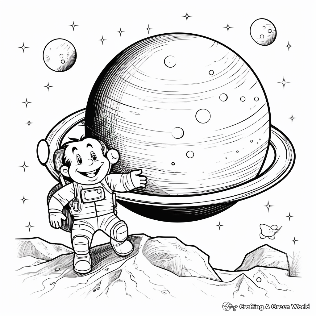 Fun Eris Planet Coloring Sheets for Kids 3