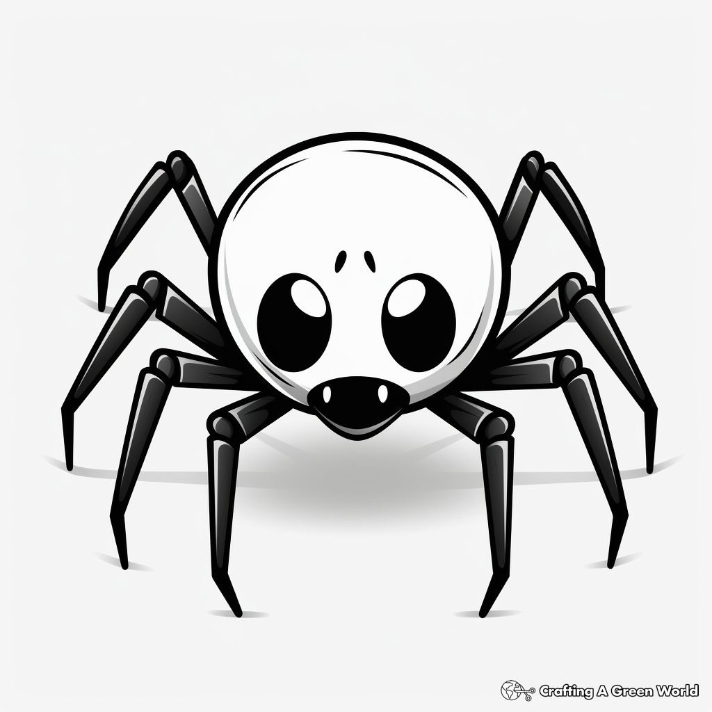 Fun Facts and Coloring Pages: Black Widow Spiders 1