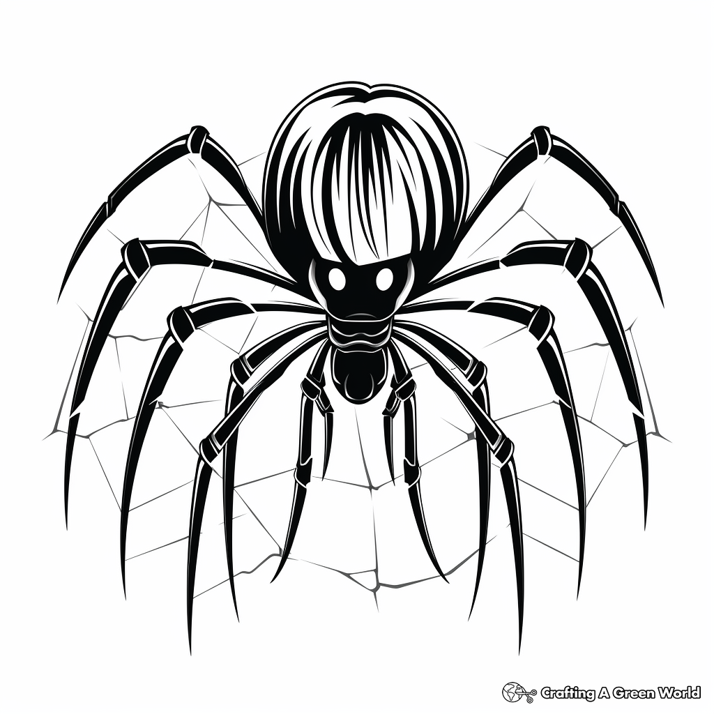 Fun Facts and Coloring Pages: Black Widow Spiders 4