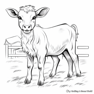 Fun Farm Animal Coloring Pages 1