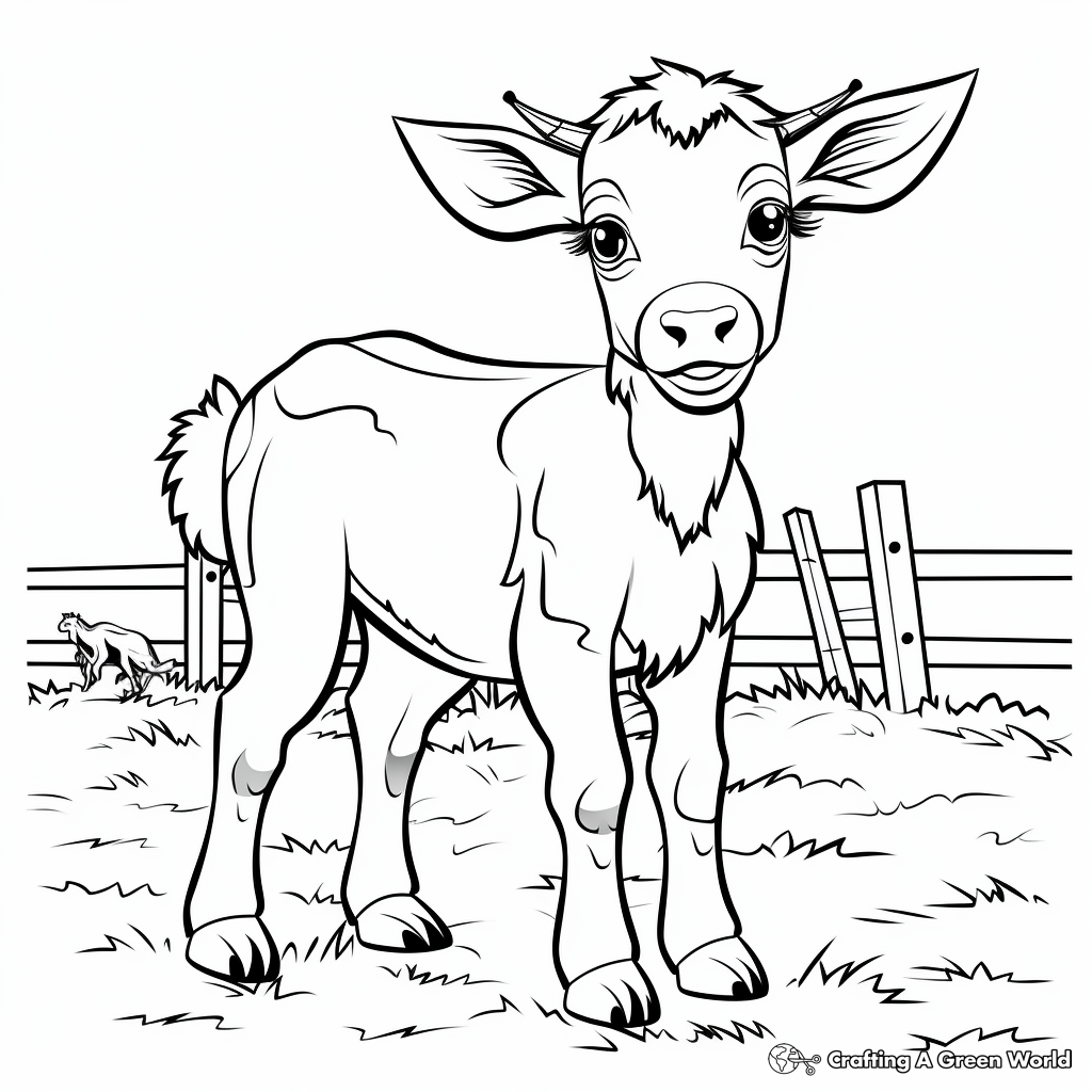 Fun Farm Animal Coloring Pages 2