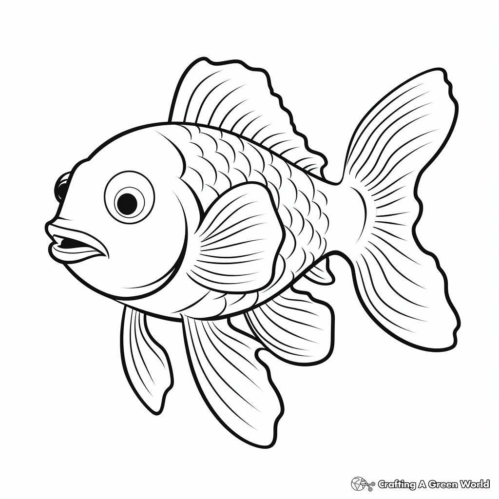 Fun-Filled Clownfish Cartoon Coloring Pages 1