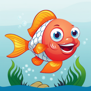 Fun-Filled Clownfish Cartoon Coloring Pages 2