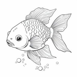 Fun-Filled Clownfish Cartoon Coloring Pages 3