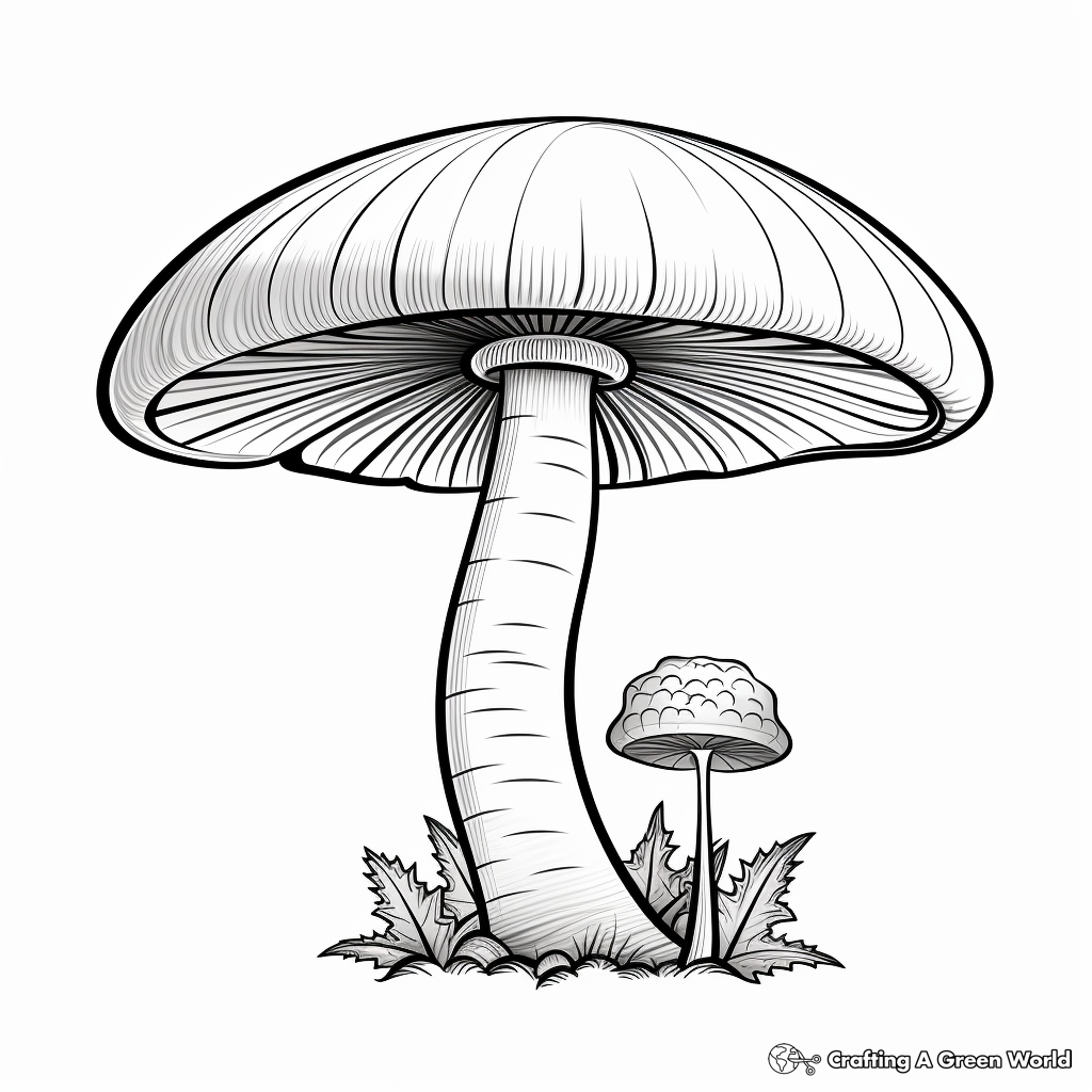 Fun Fly Agaric Mushroom Coloring Pages 4
